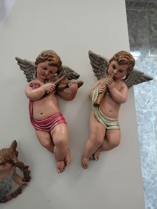 Ángeles decorativos pintados a mano l'ós mayores 1