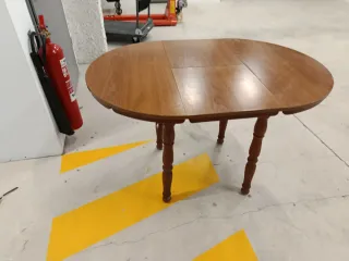 Mesa redonda extensible madera