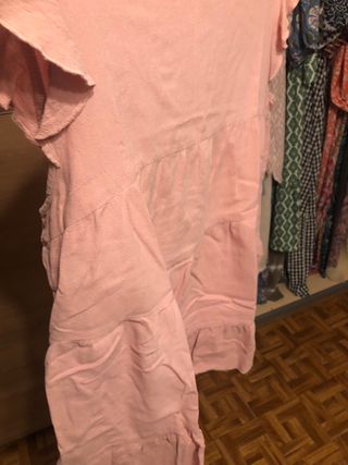 Blusa Shein rosa volantes