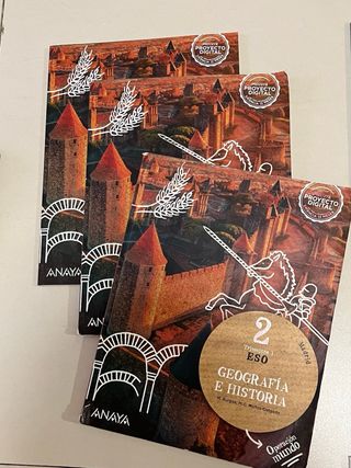 libros texto 2 ESO ANAYA y Bruño