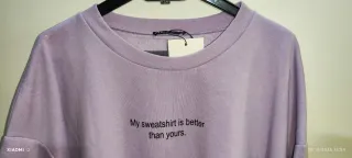 Jersey Zara Morado Talla L con etiqueta