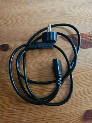 Cable alimentación PC Negro