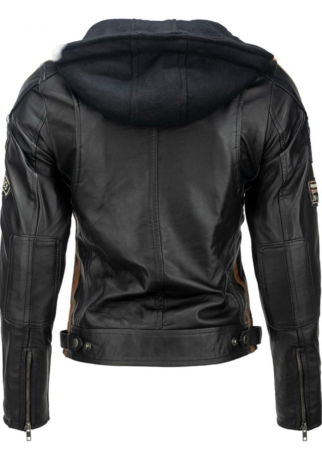 Chaqueta Motera Negra Mujer