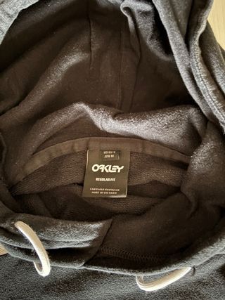 Sudadera Oakley Negra con Logo Blanco