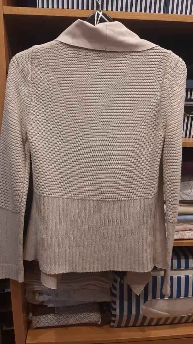 Chaqueta antelina y punto Talla S-M