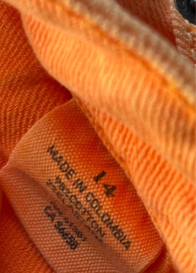 Jeans Bowery skinny arancioni