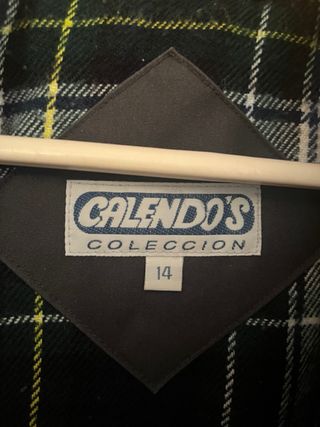 Chaqueta Calendou estilo Barbour azul