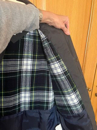 Chaqueta Calendou estilo Barbour azul