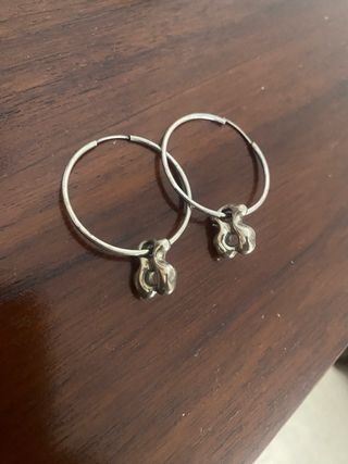 Pendientes argollas Tous plata