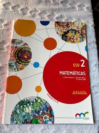 Libro matemáticas 3er Trimestre Anaya