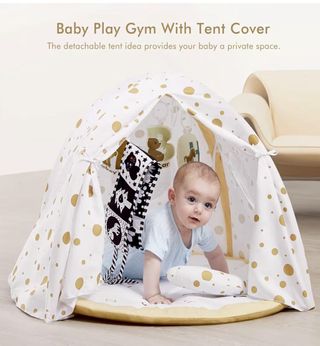 Alfombra de juego para bebé con piano