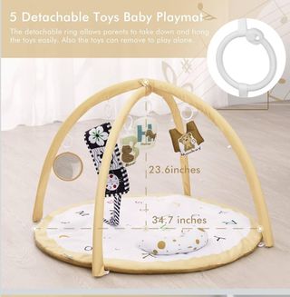 Alfombra de juego para bebé con piano