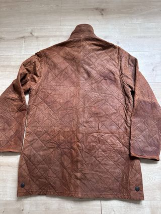 Chaqueta Barbour Liddesdale Cuero Marrón