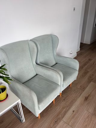 2 poltrone in tessuto in stile nordico