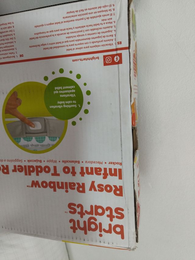 Mecedora Bebe Bright Starts Rosy Rainbow