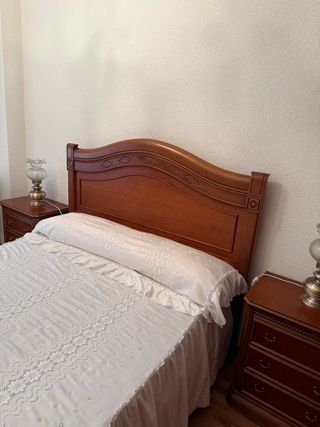Letto completo in legno + comodini