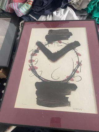 Litografía Reloj Manolo Valdés