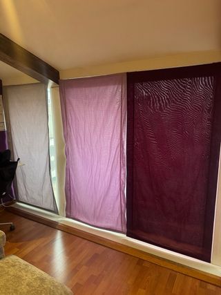 6 Estores Lila y Gris