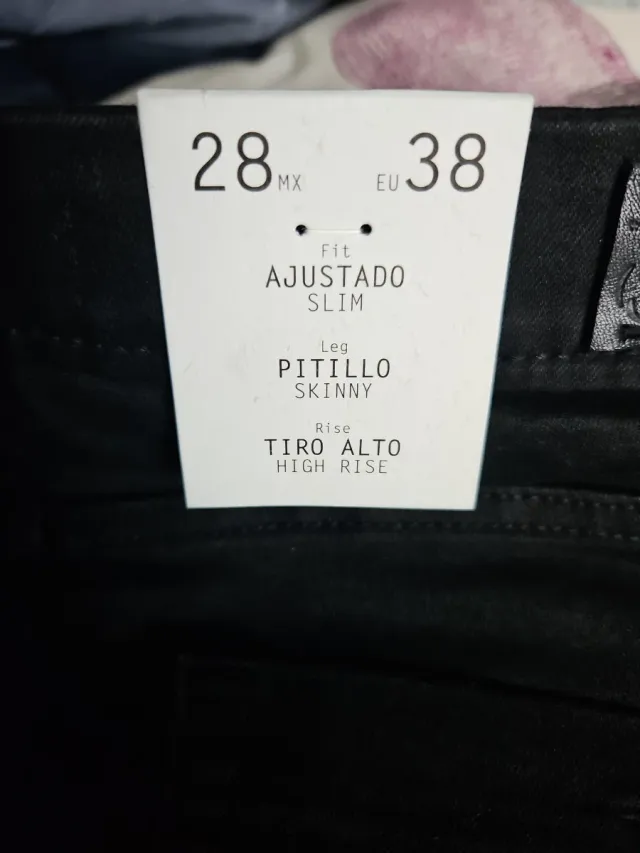 Pantalón Pitillo Negro Sfera Talla M (38)