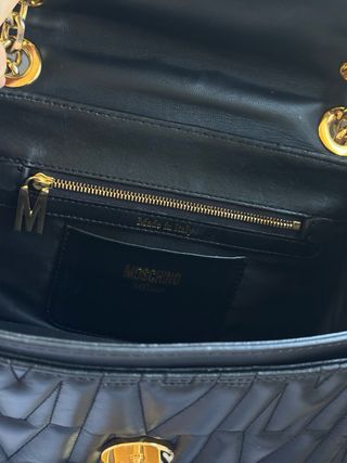 Bolso Moschino Negro y Dorado