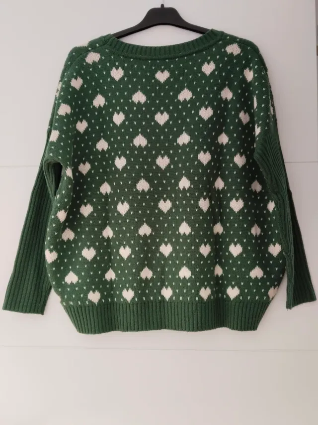 Jersey COCONUT Corazones Verde Talla Única