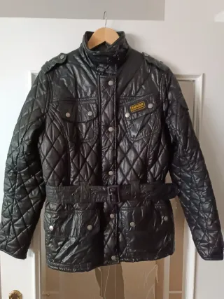 Chaqueta Barbour Motera Negra