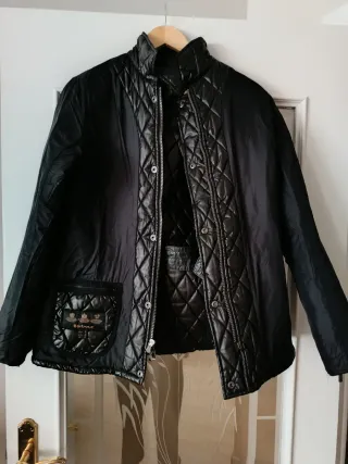 Chaqueta Barbour Motera Negra