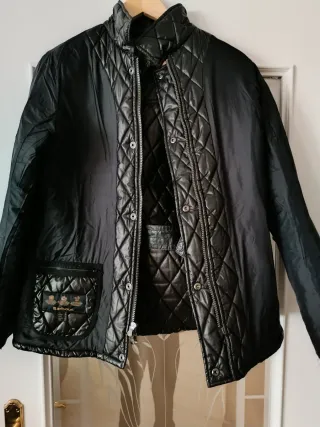 Chaqueta Barbour Motera Negra