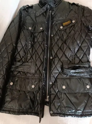 Chaqueta Barbour Motera Negra