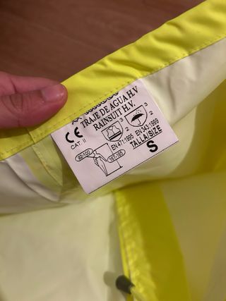 Pantalón impermeable alta visibilidad trabajo