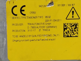 CINTURON SEGURIDAD TRASERO IZQUIERDO SMART FORFOU