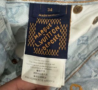 Vaqueros Louis Vuitton Monogram Azul