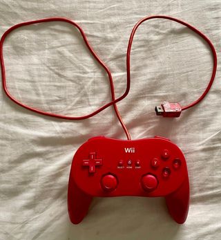 Mando  clásico Pro Wii Rojo