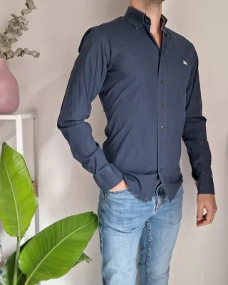 Camicia Burberry Uomo Blu Tg. S
