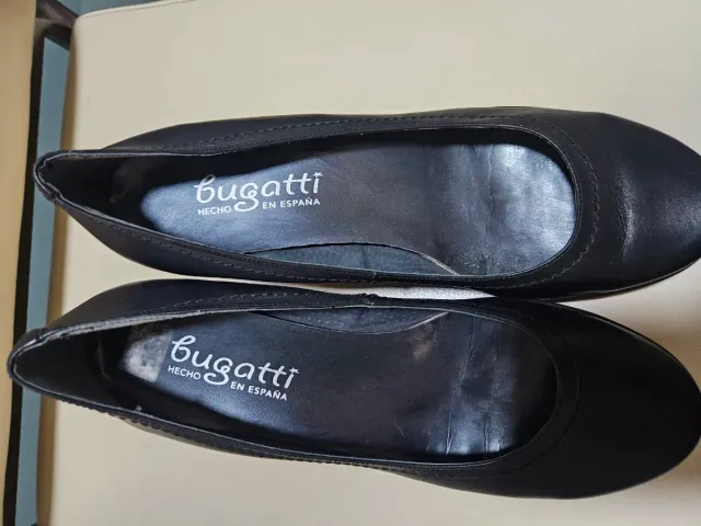 Zapatos Bugatti Piel Talla 40 Negros