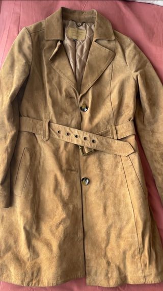 Chaqueta ante camel mujer