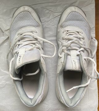 Zapatillas ASICS Mujer Pádel Blancas/Gris