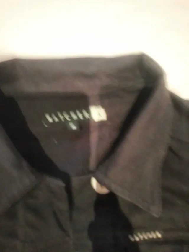 Chaqueta vaquera PATCHES negra talla M