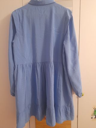 Vestido azul camisero 
