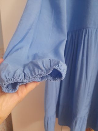 Vestido azul camisero 