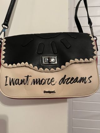 Bolso Desigual beige y negro