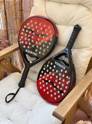 2 Raquetas Pádel Kuikma + Mochila + Pelotas