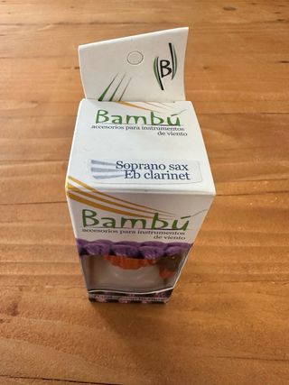 Abrazadera Bambú para saxo soprano/clarinete Eb