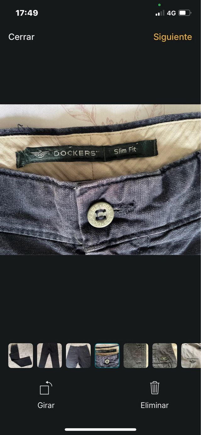 Pantalón Dockers Slim Fit Caballero Talla M