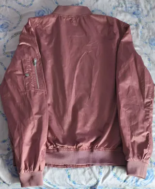 Cazadora Bomber Bershka Rosa Talla L