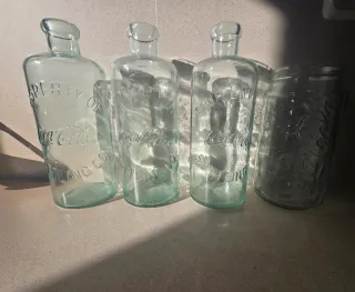 Lotto di 3 bottiglie Coca Cola Collector + barattolo