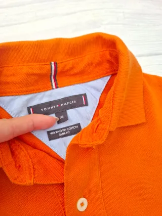 Polo Tommy Hilfiger Talla XS Naranja