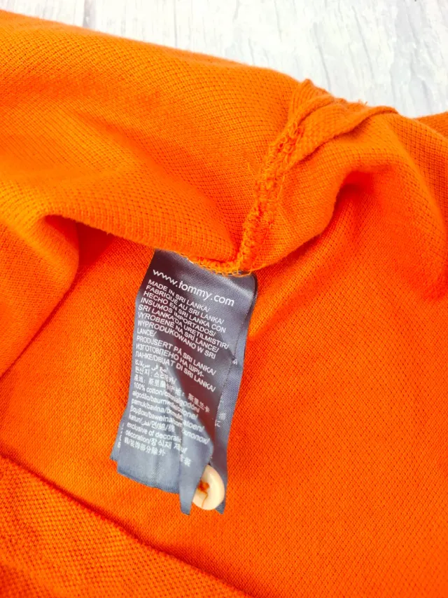 Polo Tommy Hilfiger Talla XS Naranja
