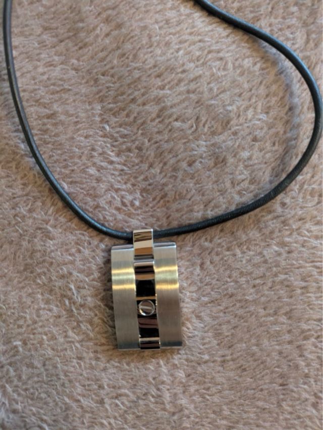 Collar Lotus Acero Inoxidable Hombre