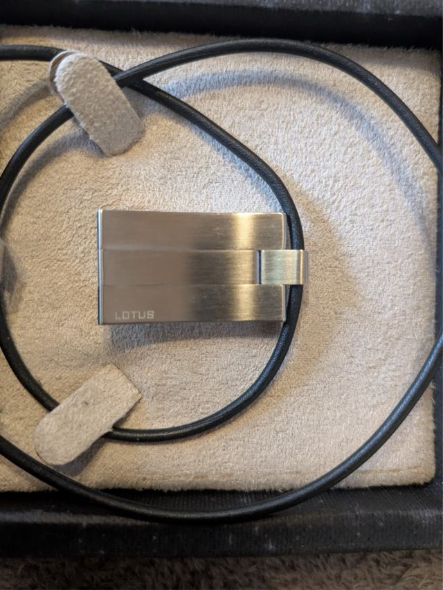 Collar Lotus Acero Inoxidable Hombre